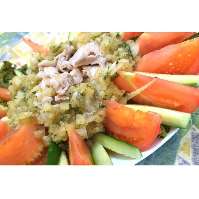 暑い日にさっぱり食べたくて作りました！オニポンしそおろしポーク★