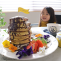 バレンタインにも!全粒粉ホットケーキミックス+豆乳で、パンケーキタワー