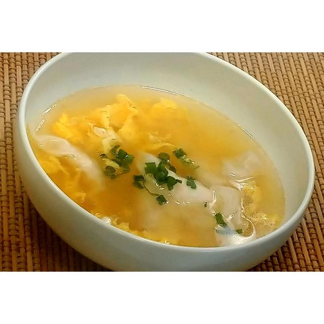 鍋で余ったつくねでワンタンを作りました！軟骨入り鶏つくねの玉子ワンタンスープ★