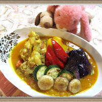 『たっぷり夏野菜のスパイスチキンカレー』GABANスパイス＆シーズニングで手軽に本場の味！