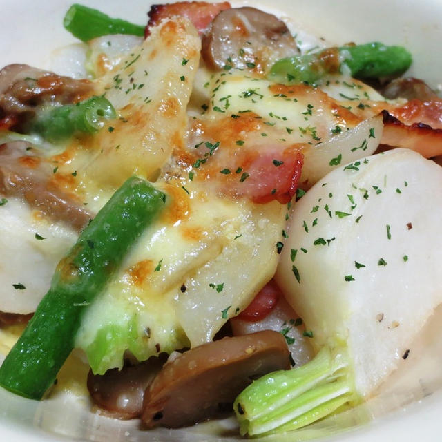 カブとジャガイモのチーズ焼き By Syu さん レシピブログ 料理ブログのレシピ満載