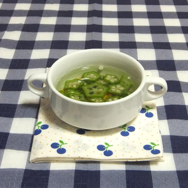 とろ〜りオクラスープ♪