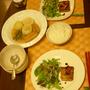 ■まぐろステーキ にんにくしょうゆソース