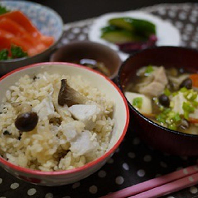 きのこと里芋の炊き込みごはん&掲載されます【朝時間.jp】「今日のイチオシ朝ごはん」