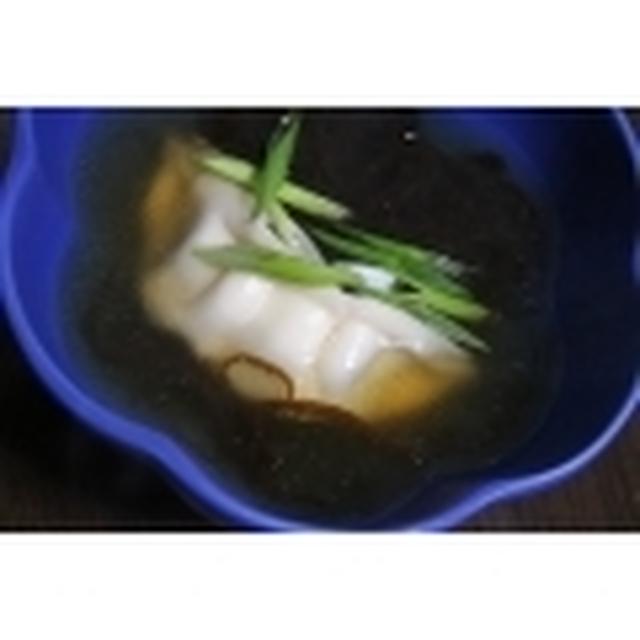 ≪冷凍餃子と もずくの スープ≫