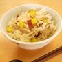 サツマイモとごぼうの炊き込みご飯