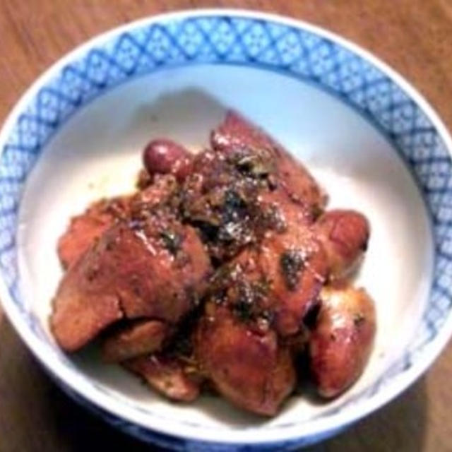 鶏レバーの甘辛煮山椒風味