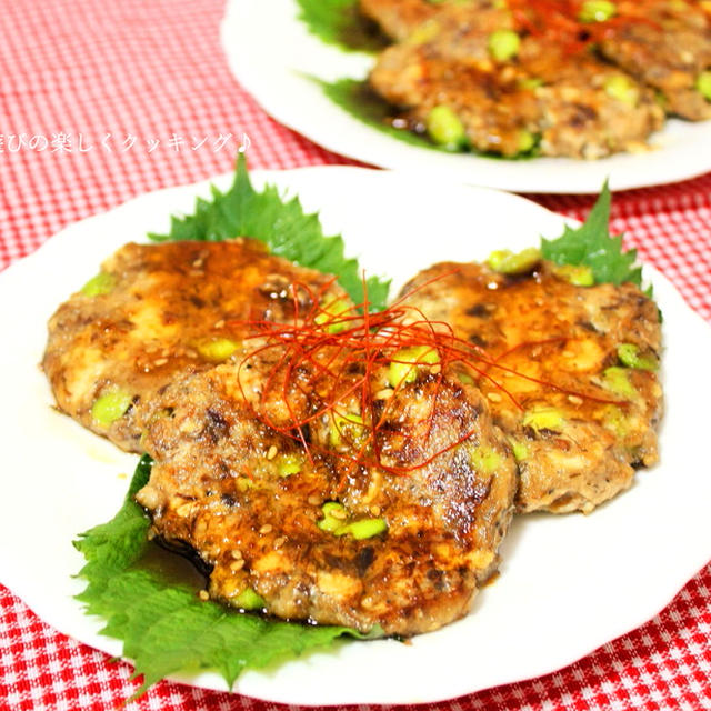 楽チンなのに栄養たっぷり!! サバ缶と焼き肉のタレdeサバ入り豆腐ハンバーグ