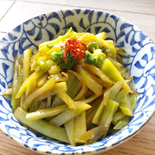 簡単 ブロッコリーの茎のきんぴら By コマッティさん レシピブログ 料理ブログのレシピ満載