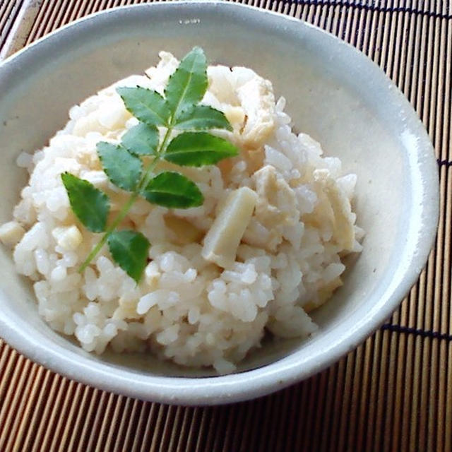 筍料理のつづき　だしをきかせた筍ごはん