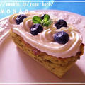さつまいもケーキ＆ブルーベリー♪【デコレーションがかわいくてオシャレなパウンドケーキレシピ】くらしのアンテナ by MOMONAOさん