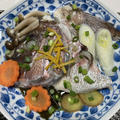 レンチンで鯛のかぶと蒸しと鯛飯 by watakoさん