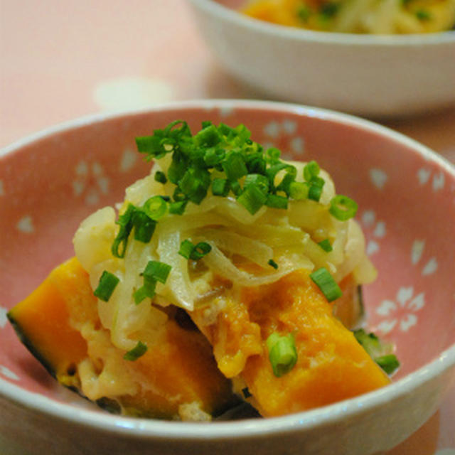 ほっこり♪ かぼちゃの 和風 ミルク煮 ☆