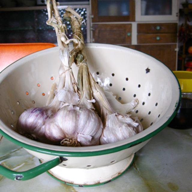 にんにく醤油。