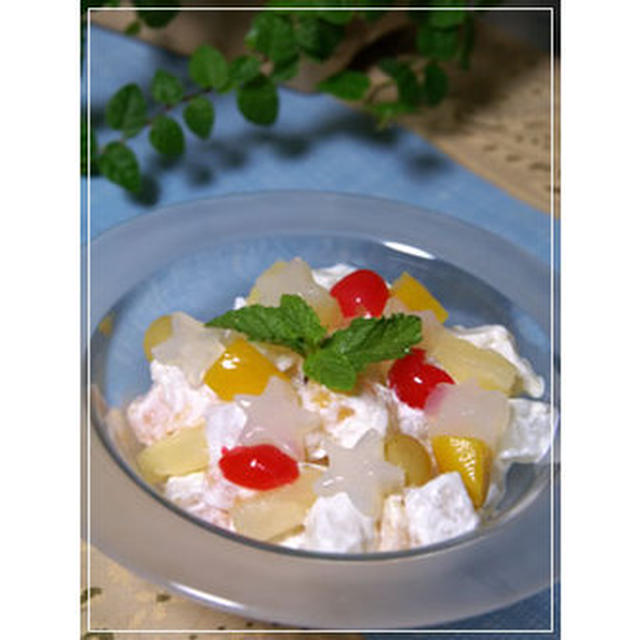 サラダという名のデザート フルーツサラダ By Haranaさん レシピブログ 料理ブログのレシピ満載