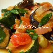 煮込まず簡単☆夏野菜の冷製ラタトゥイユ