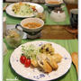 とろりん♪カニクリーム春巻きの晩ごはん