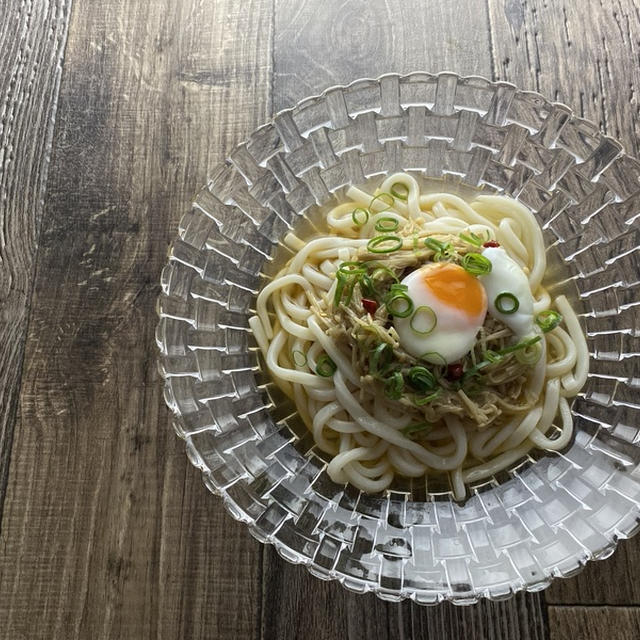 自家製なめたけの冷やしうどん