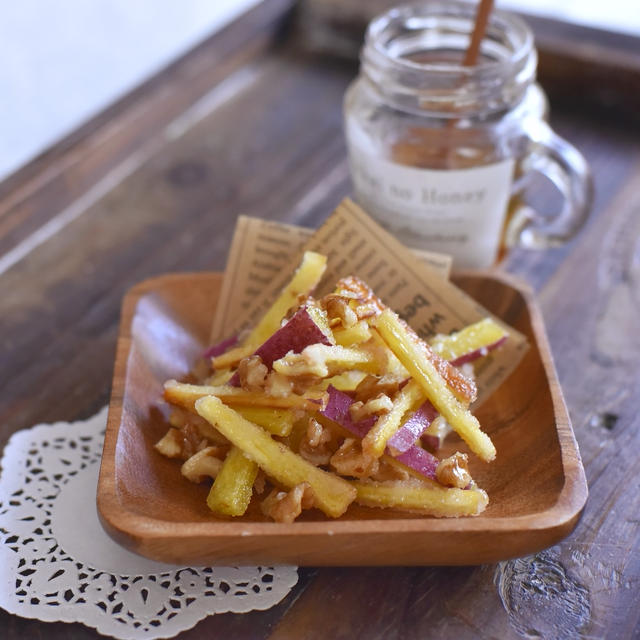 さつま芋とナッツの塩蜂蜜かりんとう By Yumiさん レシピブログ 料理ブログのレシピ満載