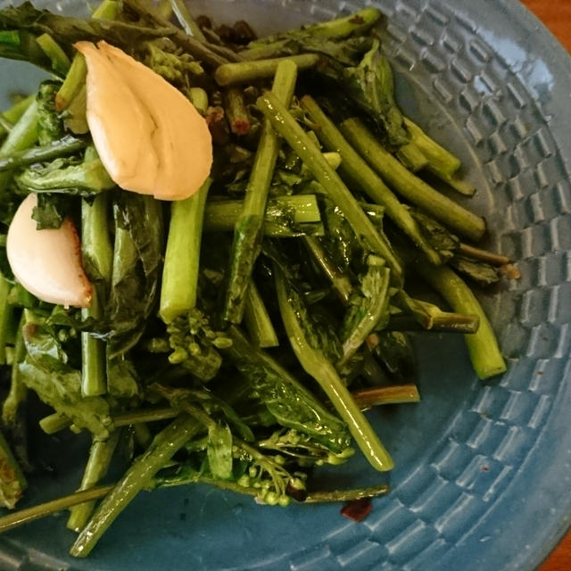 のらぼう菜の豆豉炒め