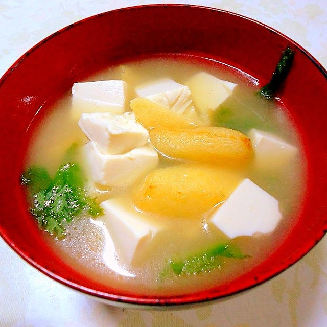 基本の味噌汁 豆腐と油揚げの味噌汁 By アレックスさん レシピブログ 料理ブログのレシピ満載