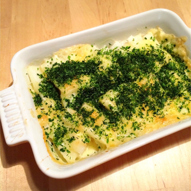 トースターで簡単！長芋の海苔塩チーズ焼き