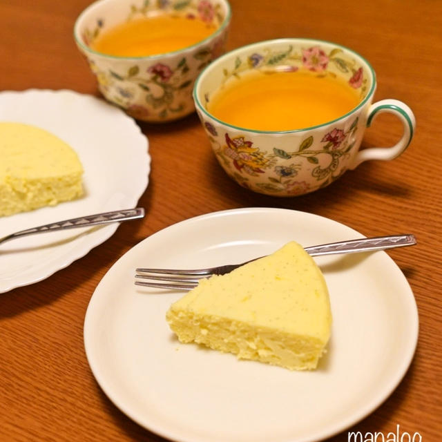 ［レシピ］レモンとバニラのNYチーズケーキ