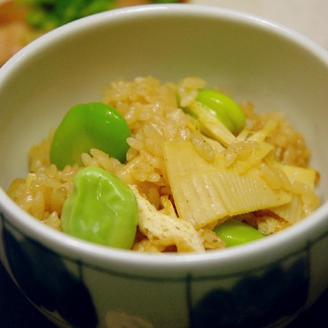 たけのことそら豆の炊き込みご飯 By ｊｕｎａ 神田智美 さん レシピブログ 料理ブログのレシピ満載