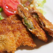 揚げ焼きで楽々♪　梅しそミルフィーユとんかつ