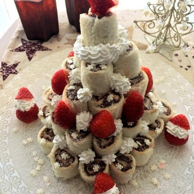 ヌテラと食パンで簡単楽しいクリスマスケーキ By Yuko 曽布川優子 さん レシピブログ 料理ブログのレシピ満載