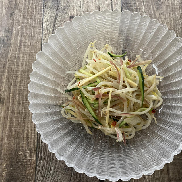 もやしと香味野菜の中華サラダ