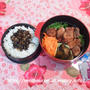 豚から揚げと梅ごまひじきのお弁当