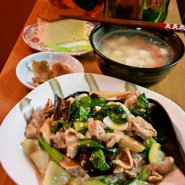 豚肉とチンゲン菜の中華丼 味覇 ウェイパーとオイスターソースで By Mayumiたんさん レシピブログ 料理ブログのレシピ満載