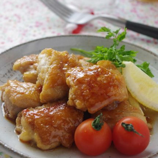 鶏肉のスイートチリソース炒め、とお弁当