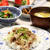 ねぎたっぷり！ねぎ塩豚丼。晩ごはん。
