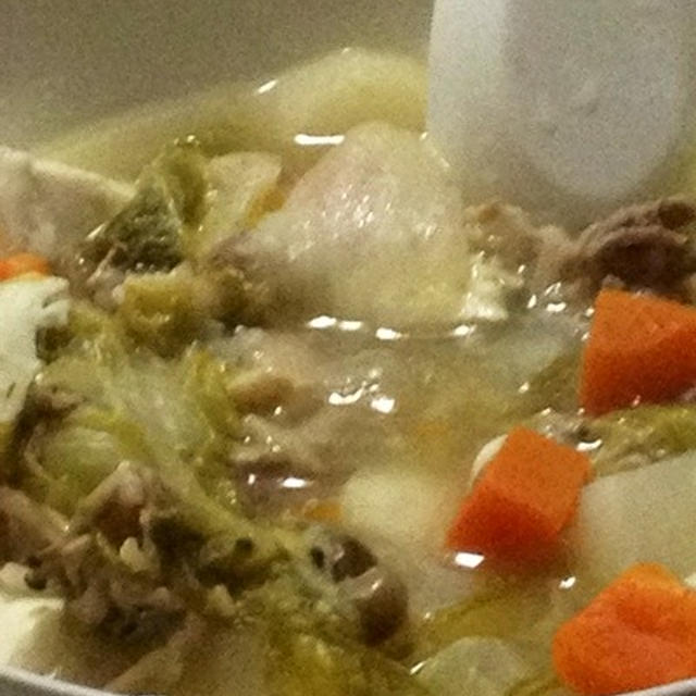 柚子胡椒風味の鍋風スープ