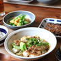 春キャベツで麻婆豆腐 と さんまのみりん干し。