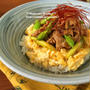 *【レシピ】豚肉とアスパラのオイスターソース丼*