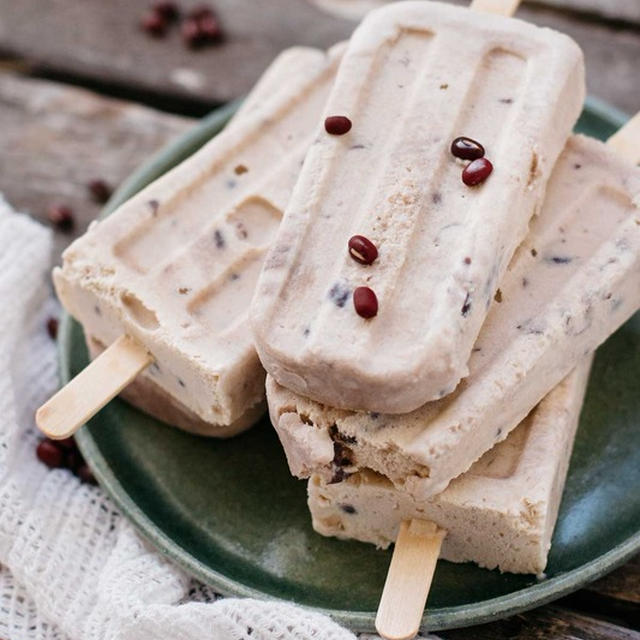 Creamy Red Bean Popsicles