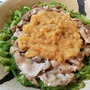 最高にシャスデリ。薄ゴーヤと豚肉のおろしチリポン温しゃぶ（糖質11.5g）
