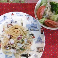 タコとパセリのスパゲッティ