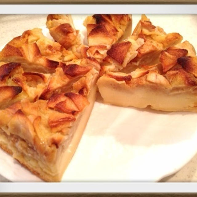 りんごのカスタードケーキ By Aki Puさん レシピブログ 料理ブログのレシピ満載