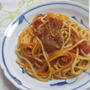鶏のビネガー風味のソース de パスタ