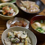 たけのこと山菜の炊き込みご飯　と　献立♪