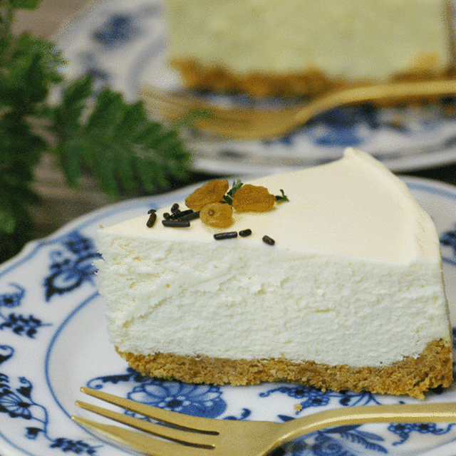 バレンタインホワイトチョコチーズケーキ