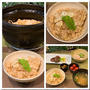 昨晩の一人夕食は筍ご飯でヘルシーな晩ごはんです