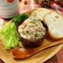 サラミ＆粒マスタード＆ブラックペパーたっぷり！スパイシーポテトサラダ　Salami and whole grain mustard and coarsely ground black pepper  with spicy  potato salad　-Recipe No.1488-