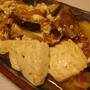賀茂なすと豆腐の梅しょうが焼き・カレーこんにゃく・ポテトとツナソーセージのマヨソース炒め