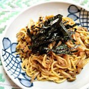ツナとキノコ・玉ねぎの和風パスタ