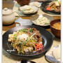 すき焼き丼の晩ごはん　お家の多肉♪